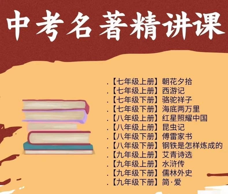 初中语文12部必读名著精讲视频课-寒山客